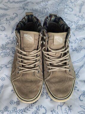 Vans with Scotchgard Weatherproof Protection Beige Suede Sneakers